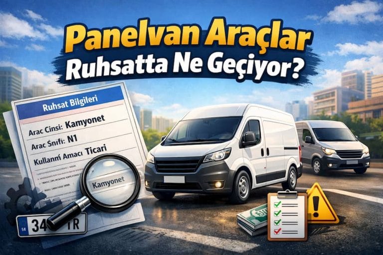 Panelvan Araçlar Ruhsatta Ne Geçiyor?